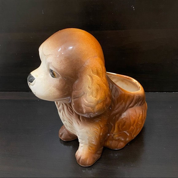 Vintage RELPO Cocker Spaniel Dog Ceramic Planter - Picture 3 of 14